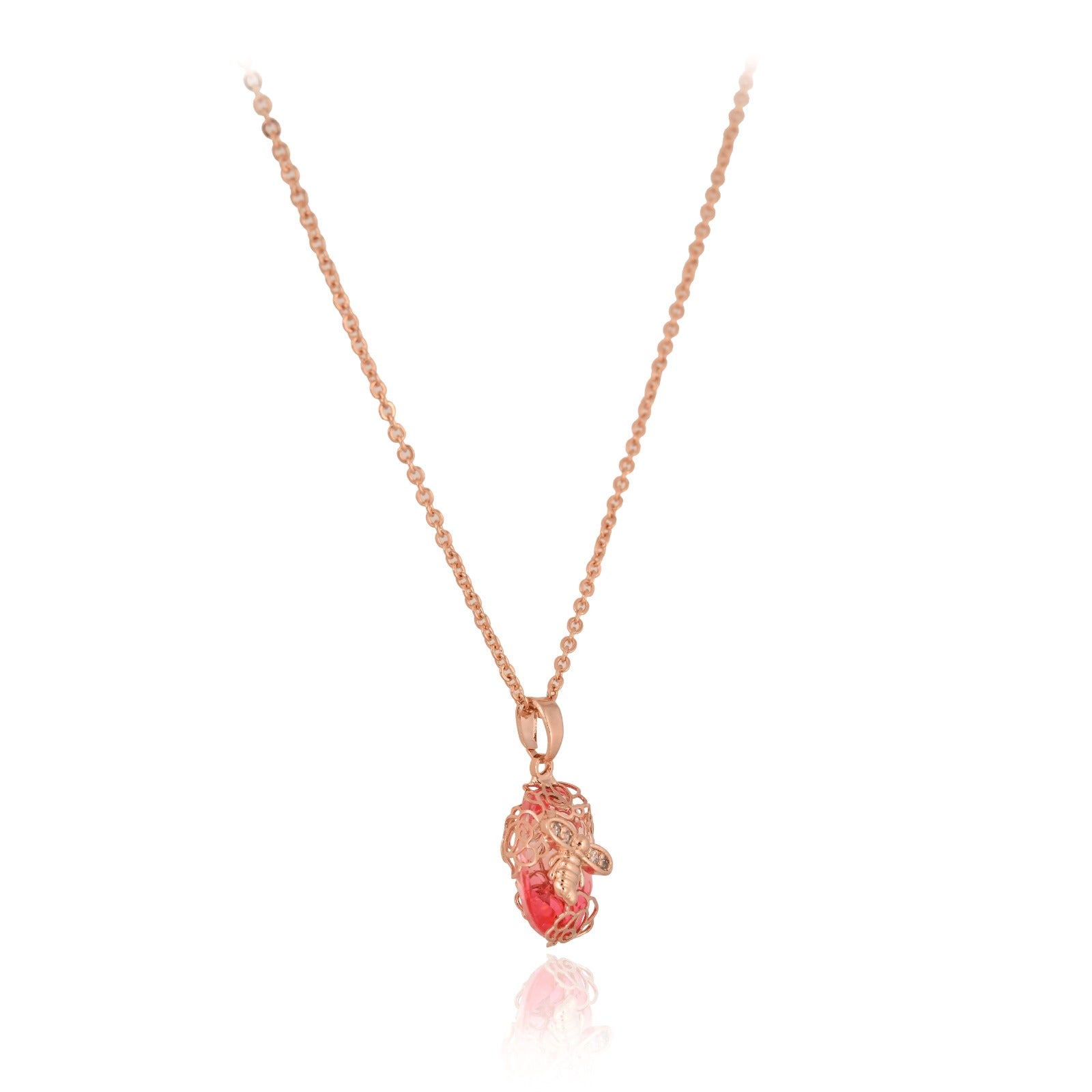 Rosebud pendant with Chain