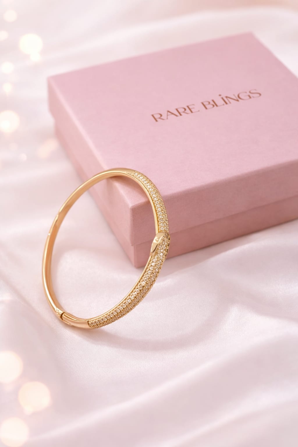 Sparkle Gold Bangle Bracelet