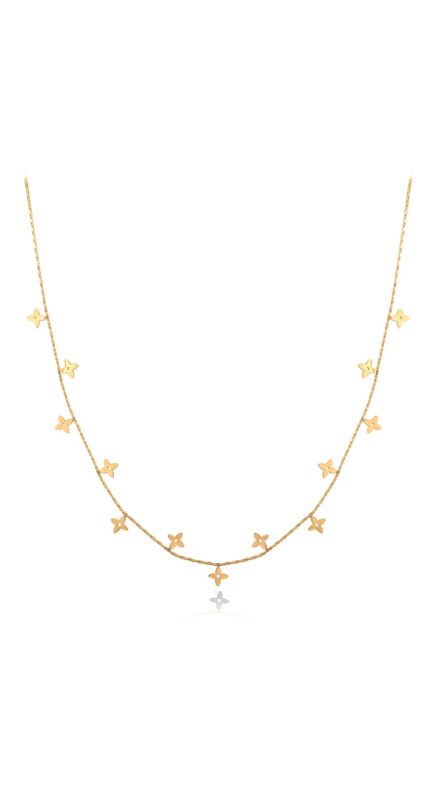 Flower Bloom charms with sleek Chain