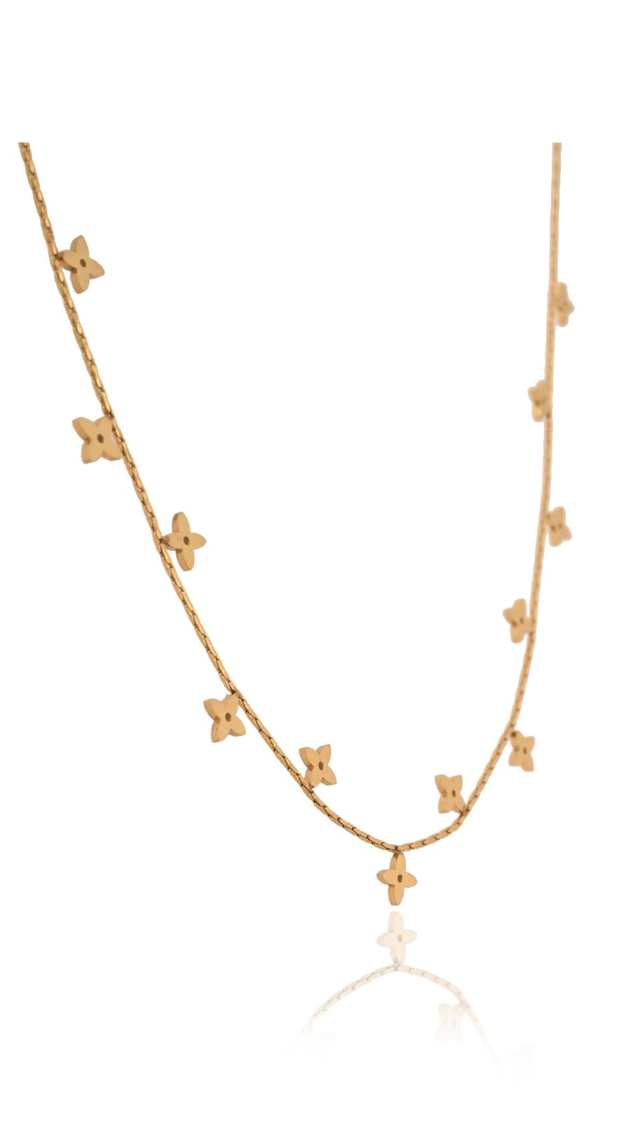 Flower Bloom charms with sleek Chain