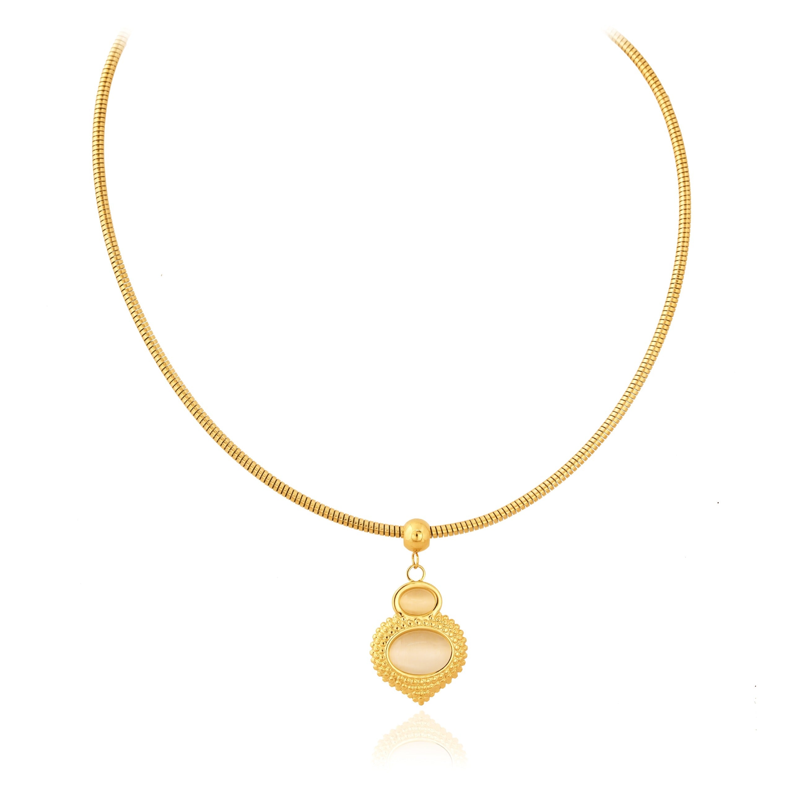 Aurora Crest Pendant With Chain