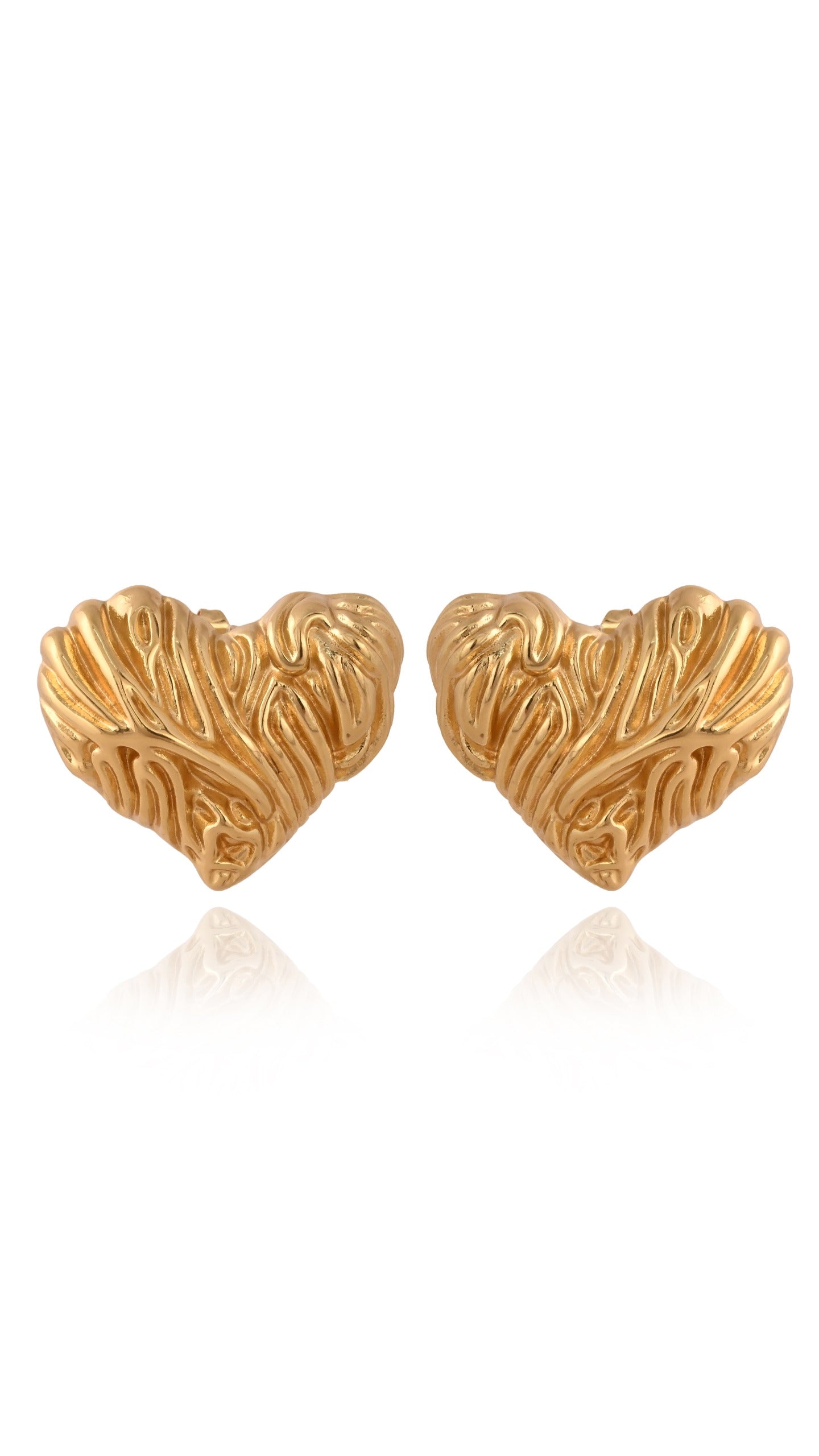 Chunky Melt Heart Studs