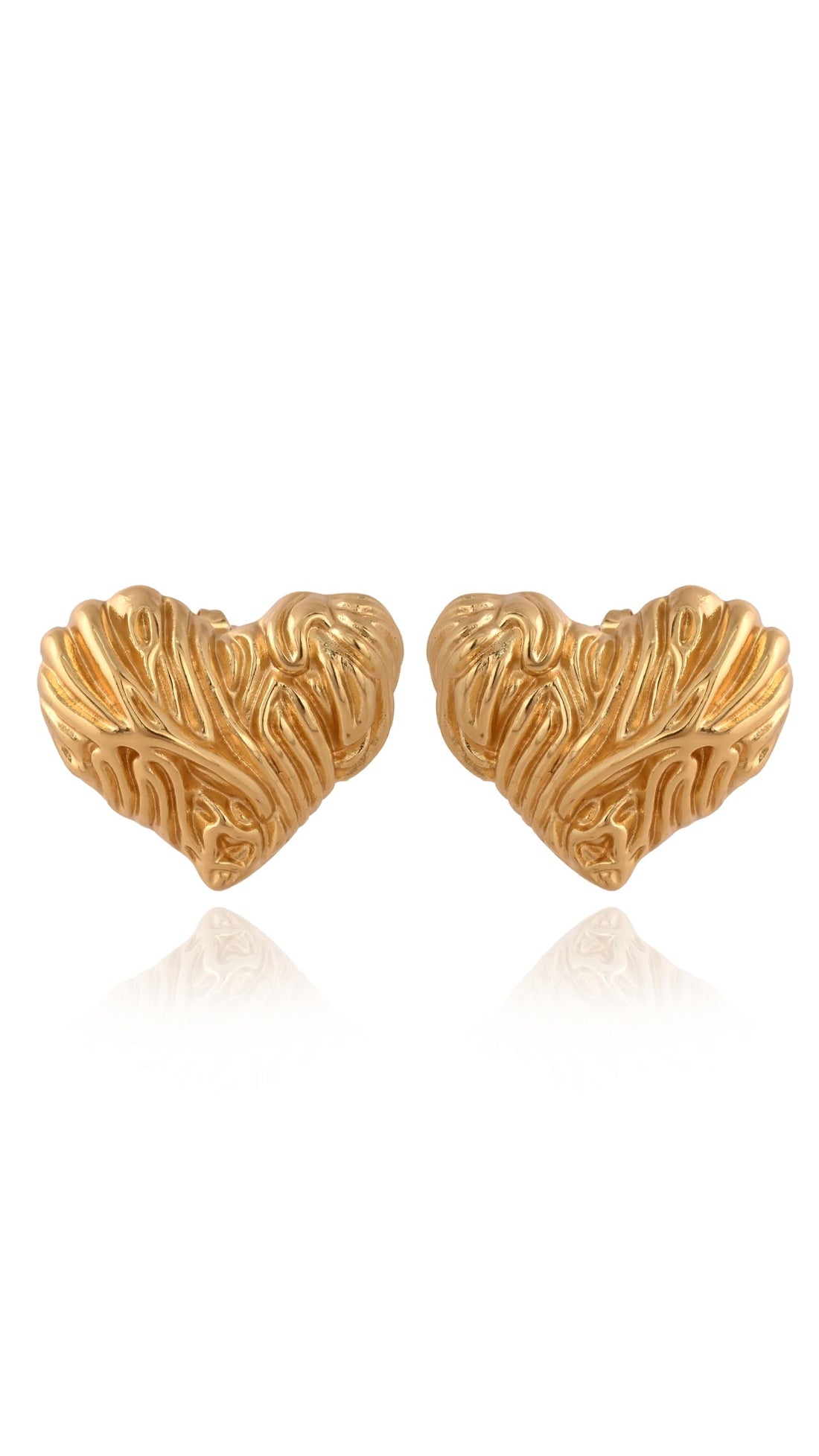 Chunky Melt Heart Studs