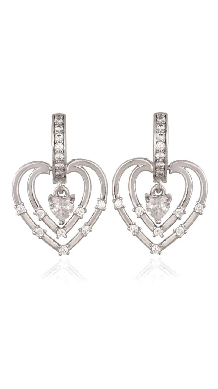 Heirloom Heart Studs