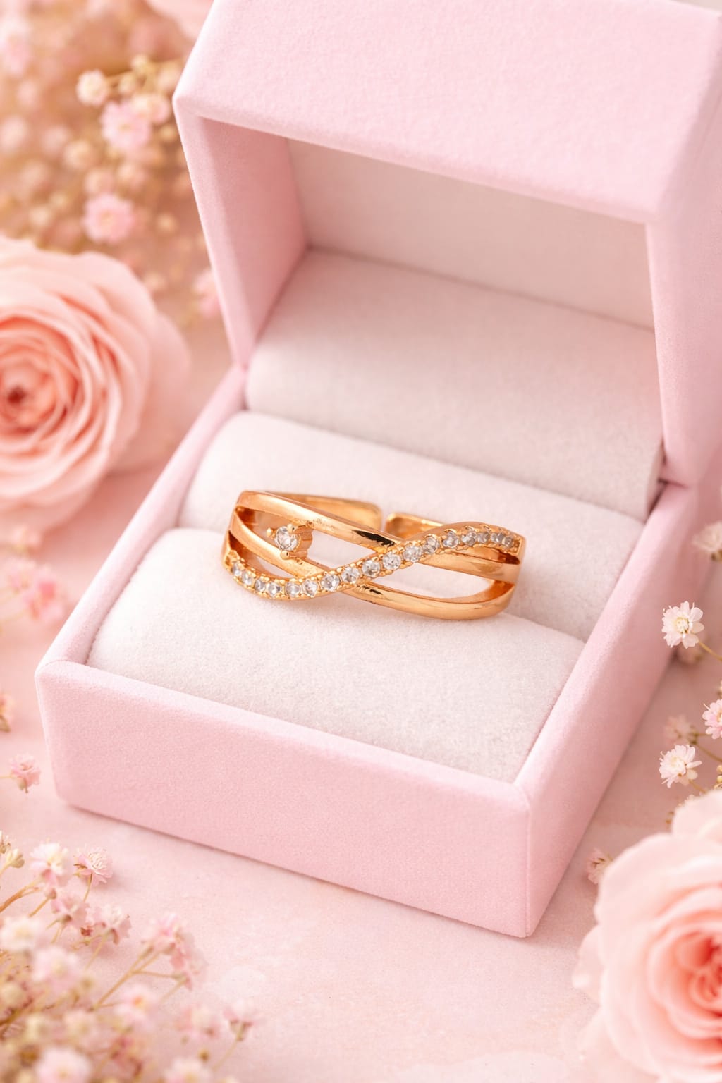 Sunlit Petal Ring