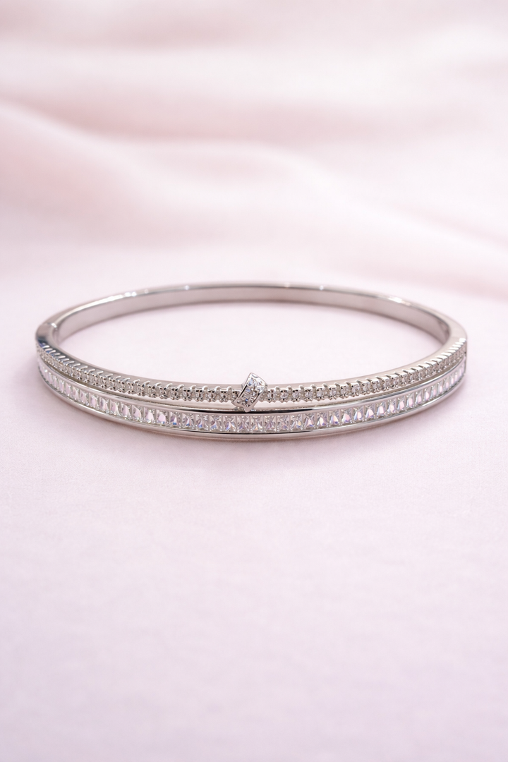 Starlit Crystal Bangle Bracelet