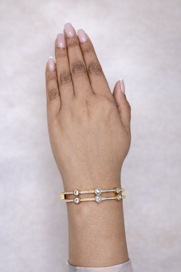 Celeste Crystal Bangle Bracelet